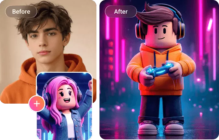 參考圖片生成 Roblox 圖